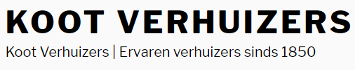 Verhuisbedrijf H. Koot Verhuizers Verhuisbedrijf H. Koot Verhuizers